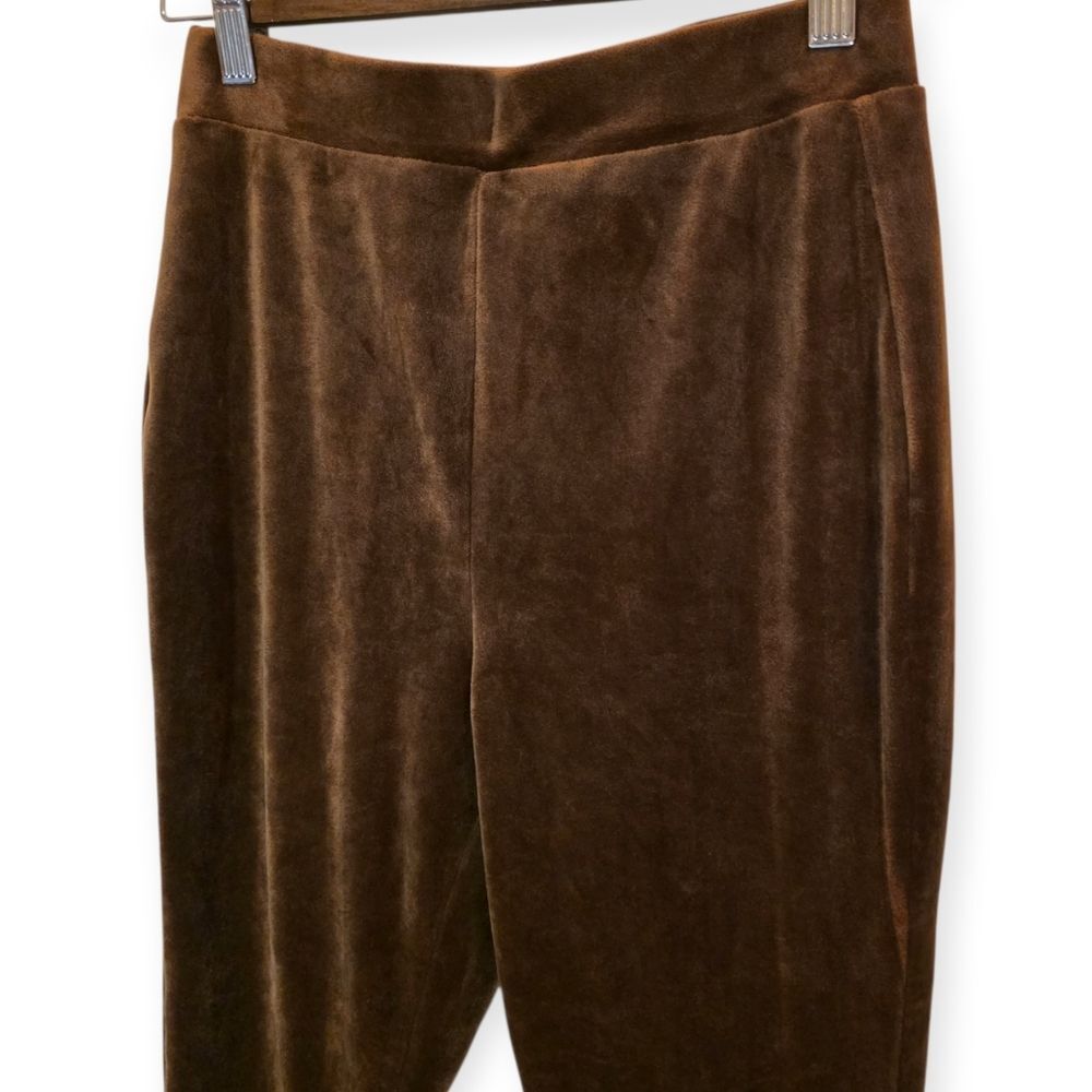 SHEIN SXY Brown Velvet Leggings Size Small NWOT - Picture 3 of 5